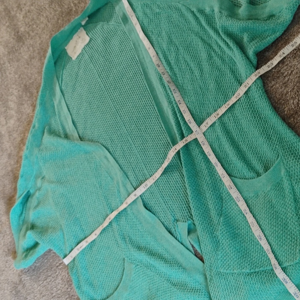 Angel Of The North Anthropologie Mint Cocoon Cardigan - Picture 7 of 12